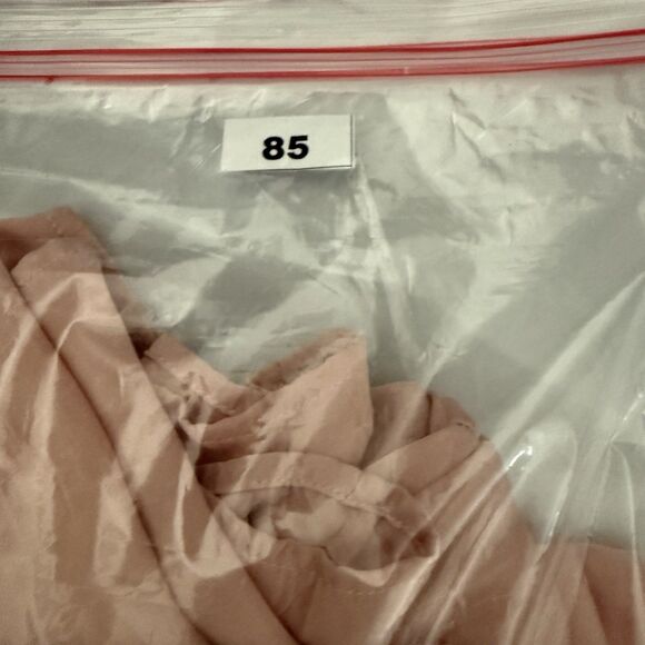 Quince Stretch Silk Top Medium Washable Pink Rose Womens Short Sleeve Crew Neck - Picture 8 of 8